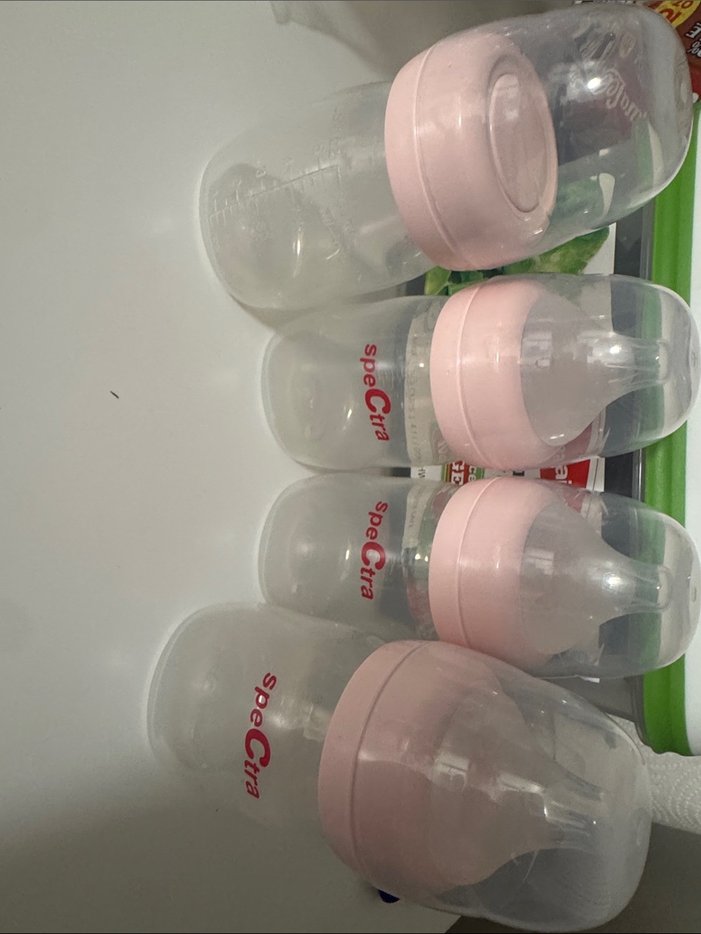 Spectra Pink Baby Feeding Bottles - Set of 4